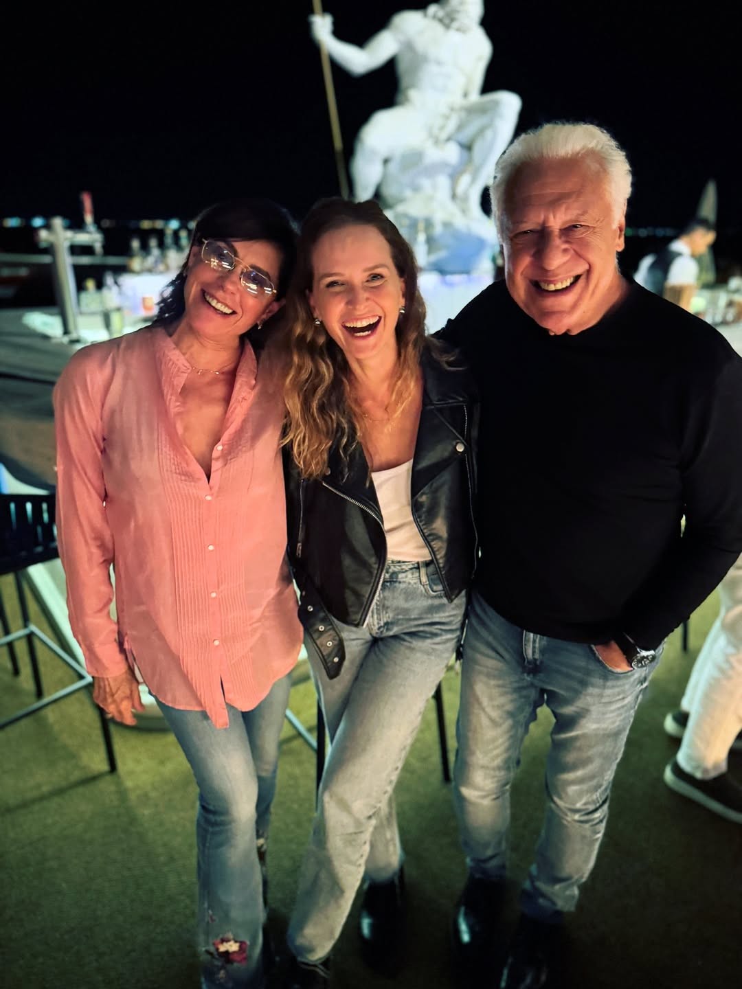 Fernanda Rodrigues reencontra Christiane Torloni e Antonio Fagundes e cita A Viagem: 'Ironia do destino'