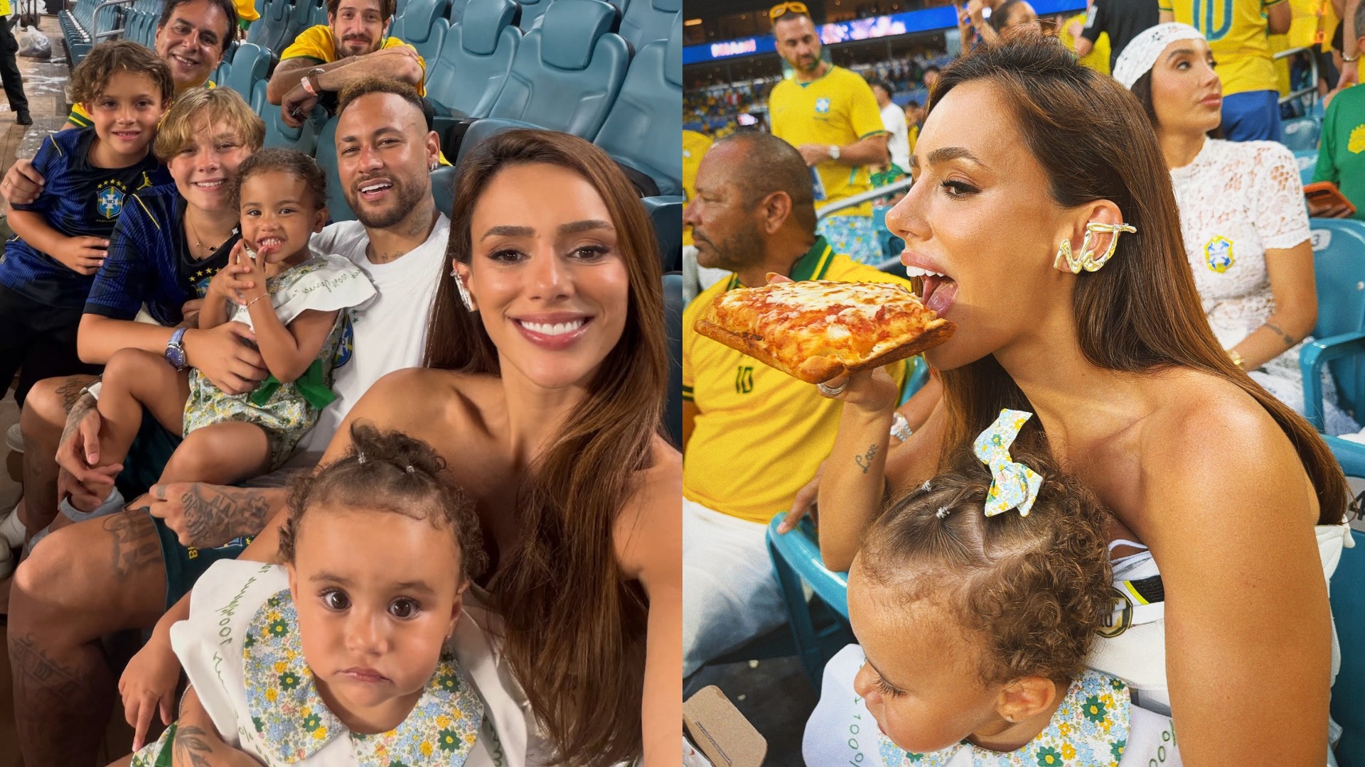 Ao lado de Neymar, Bruna Biancardi abre álbum de fotos do terceiro jogo do Brasil na Copa do Mundo