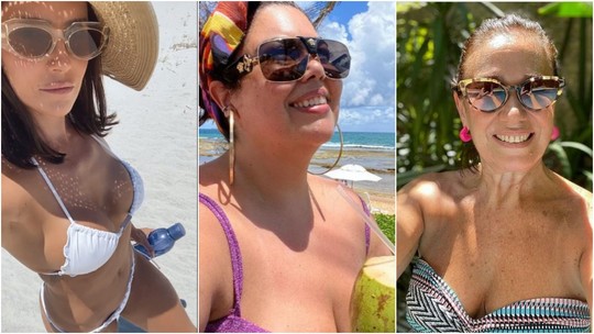 Lilia Cabral, Deborah Secco, Ellen Rocche e mais famosos aproveitam domingo de sol para relaxar e garantir vitamina D
