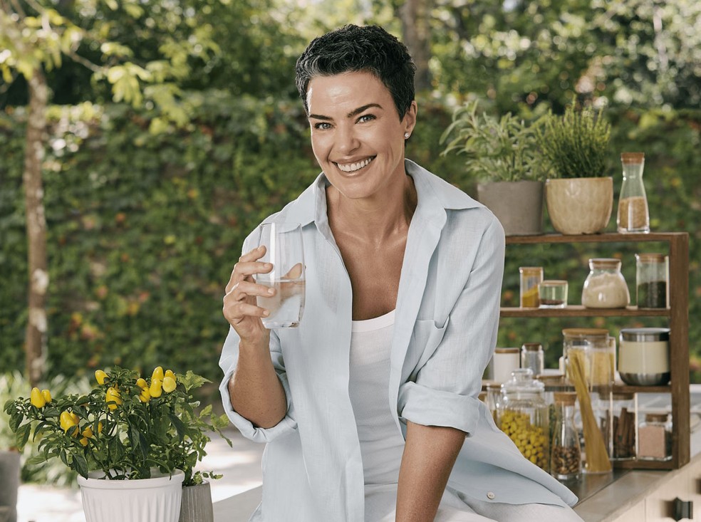 Ana Paula Arósio reapareceu em comercial — Foto: Reprodução
