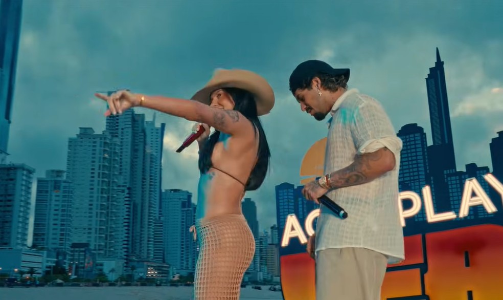 Ana Castela e Z Felipe  Foto: Reproduo/YouTube